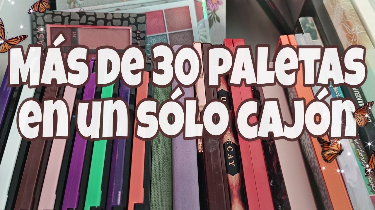 MÁS DE 30 PALETAS DE SOMBRAS en un solo cajón. Mi "colección" de paletas de sombras