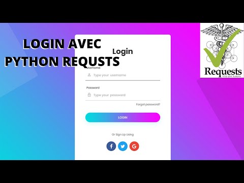 Login sur un site avec python requests - Remplir des formulaires avec la méthode post