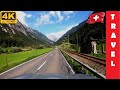 Driving in Switzerland 5: Innertkirchen - Brienzersee - Interlaken - Grindelwald | 4K 60fps