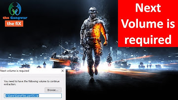 BATTLE FIELD 3 INSTALLATION ERROR : Next Volume is Required