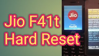 Jio F41T Hard Reset Logo Problem