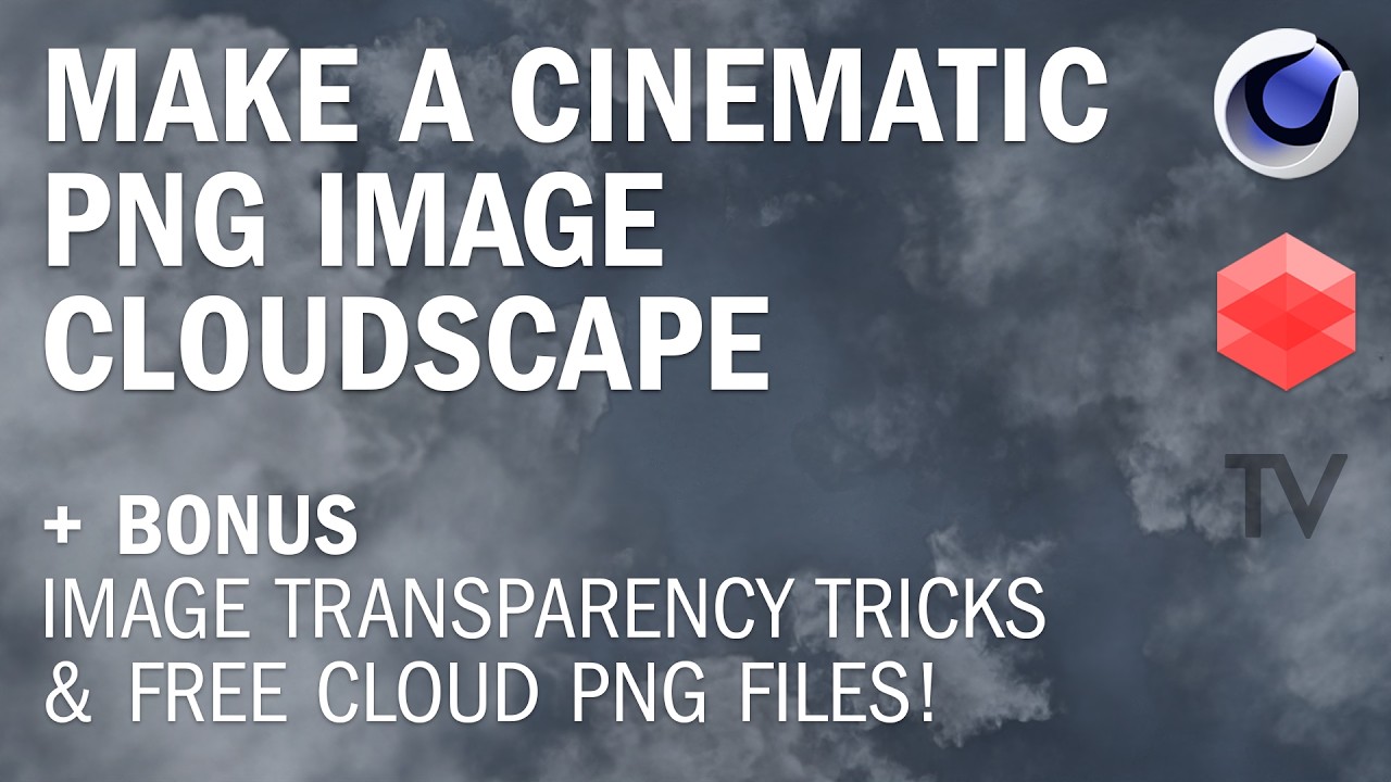 Make a Cinematic Cloudscape with PNG Images in C4D - YouTube