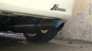 J's Racing Muffler on Honda Jazz/Fit GE8