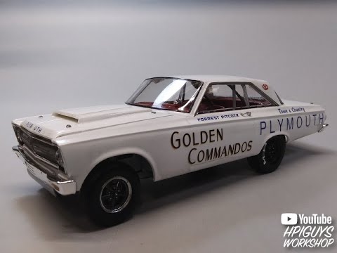 1965 Plymouth Satellite A Fx Golden Commandos Altered Wheelbase 1 25 Scale Model Kit Build Review Youtube