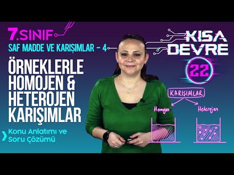 Karışımlar Konu Anlatımı: Homojen, Heterojen Karışımlar | 7. Sınıf Fen Saf Madde ve Karışımlar #22