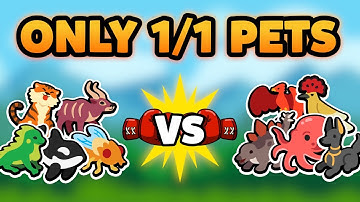 Super Auto Pets but we can only use 1/1 PETS