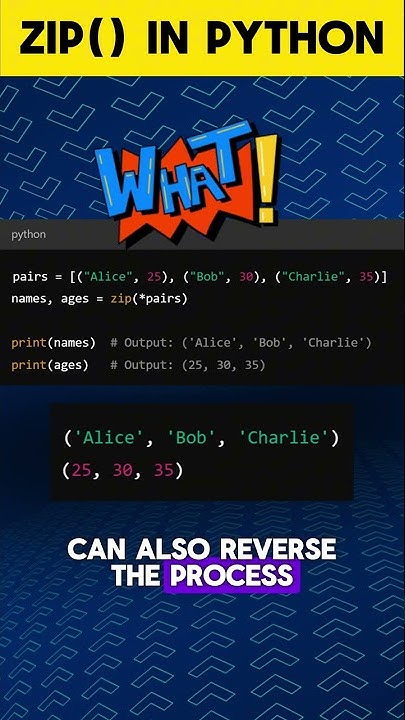 Zip Function in Python - YouTube