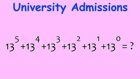 Harvard University admission interviews tricks | Algebra problem solution without calculator