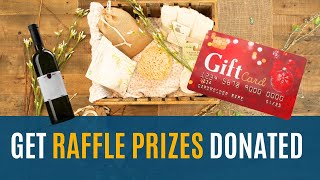 Raffle Prize Ideas // How to Find Companies Willing to Donate