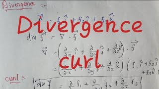 Divergence / curl - part 1