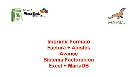 Imprimir Formato Factura Ajustes Sist  Facturación Excel & MariaDB