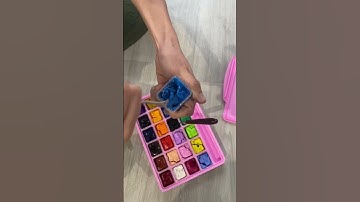 Cách bảo quản màu dạng thạch HIMI siêu đơn giản #gouache #shorts #colors