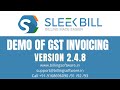 Demo of sleek bill gst billing software desktop latest version 248