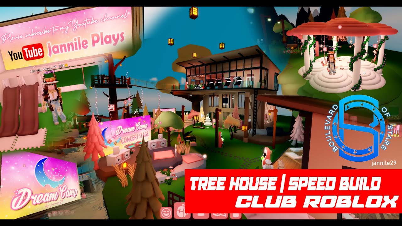 Dreamy Aesthetic Tree House Speed Build Club Roblox Youtube - roblox treehouse