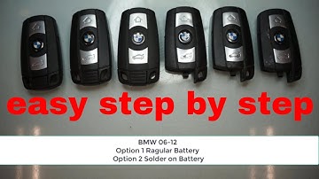 DIY BMW G30/G31change battery replacement key fob X1 X3 X5 Schlüssel  Fernbedienung Batterie wechseln - bmw x1 key battery