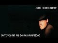 Joe Cocker - Don&#39;t Let Me Be Misunderstood  (Srpski prevod)