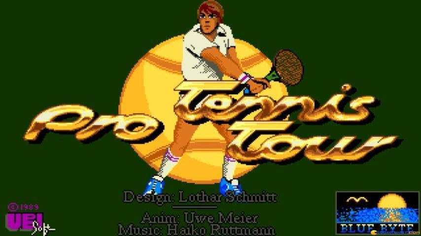 Pro Tennis Tour gameplay (PC Game, 1990)