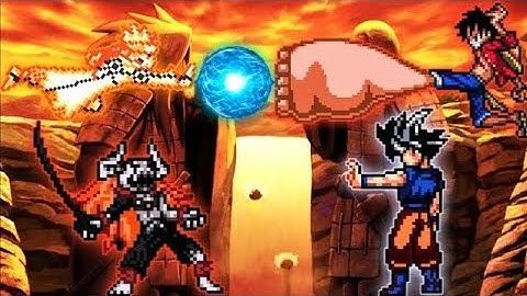 Ichigo V5 OP(All Form) & Naruto OP(Al Form) Edit VS Goku TP OP & Luffy OP in Jump Force Mugen