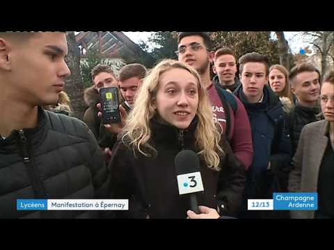 Les lycéens manifestent leur colère dans les rues d'Epernay