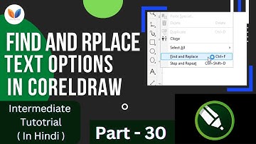 Find and Replace Text in Coreldraw | Use of Find and Replace Text | Corel Draw Tutorials in hindi