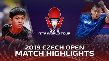 Lin Yun-Ju vs Chen Chien-An | 2019 ITTF Czech Open Highlights (R32)