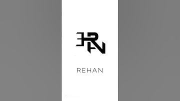 REHAN | Calligraphy Logo✨️#rehan #video #logoart #names #signature #shorts#short #yt #fyp#mxcreative
