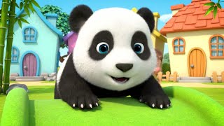 Oops! Baby Panda Slid on the Soft Mat | Funny Toddler Song | Kids Rhymes screenshot 2