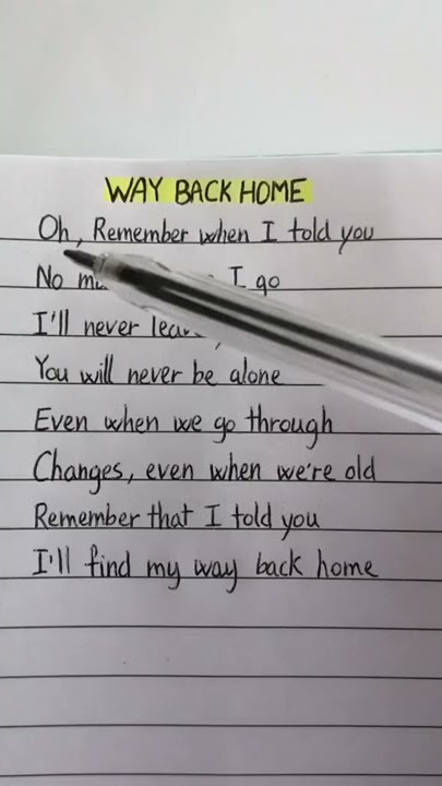 SHAUN feat. Conor Maynard - Way Back Home (Lyrics Music 2021)