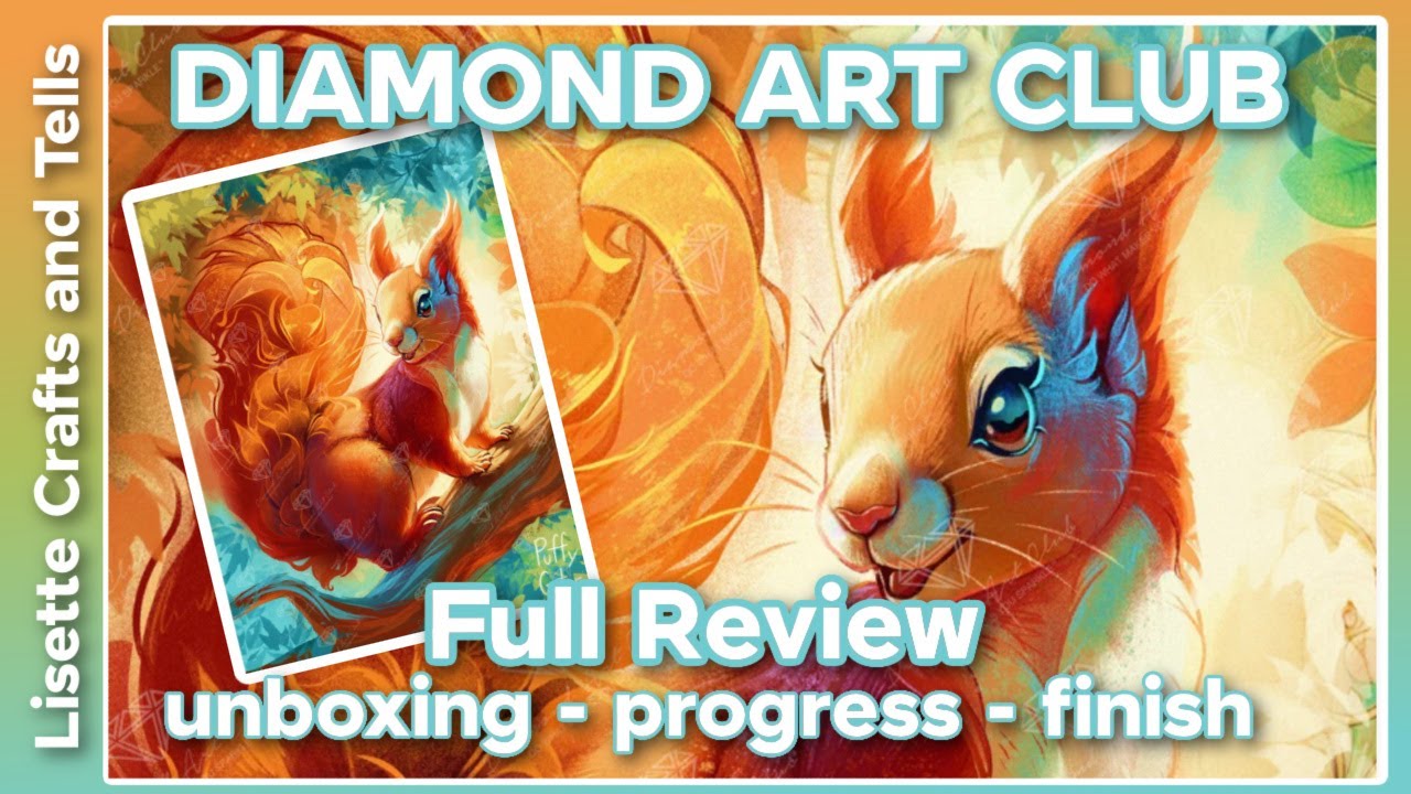 Полный обзор DIAMOND ART CLUB: Белочка Санбим — сменил ли DAC свои круглые сверла?