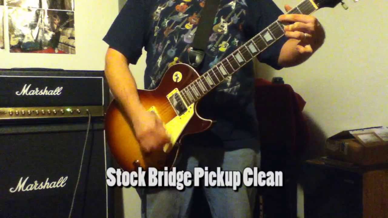 Seymour Duncan vs Stock Pickups For Epiphone Les Paul - YouTube
