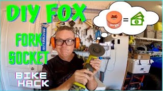 BIKE HACK  DIY  Top cap socket  . How to make your own  FOX 36 Suspension special tool   SAVE MONEY Better Bolts Fox Top Cap Install