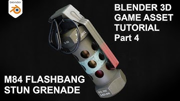 Blender M84 Game Asset Tutorial Part 4 | PBR TEXTURING