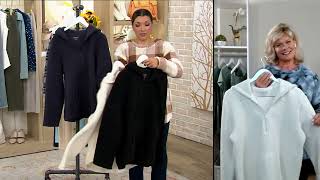 Cuddl Duds Men's Cloud Fleece Quarter Zip Hoodie on QVC screenshot 2