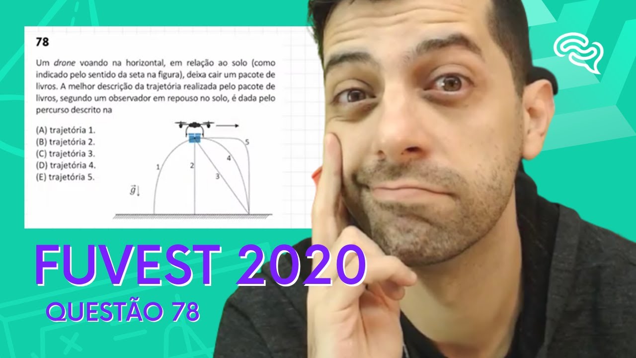 FUVEST 2020 - Q78 - Um drone voando na horizontal, em relação ao solo