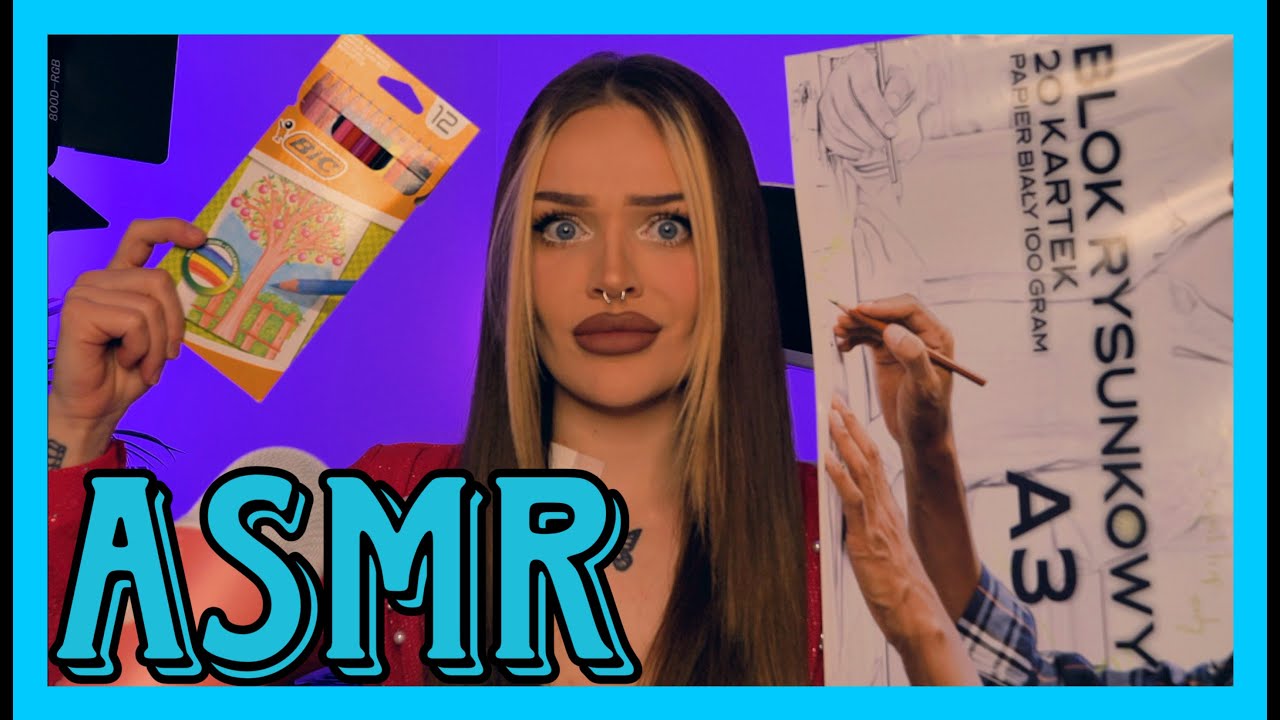 ASMR😴NAJGORSZA PORTRECISTKA CIĘ RYSUJE🤡