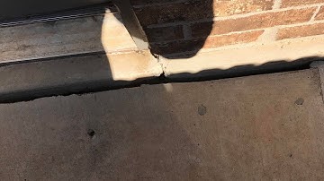 Seal Gap In Foundation and Concrete Patio or Sidewalk
