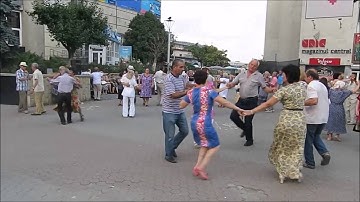 Local Moldovans dancing to old Soviet music, Chisinau, Moldova