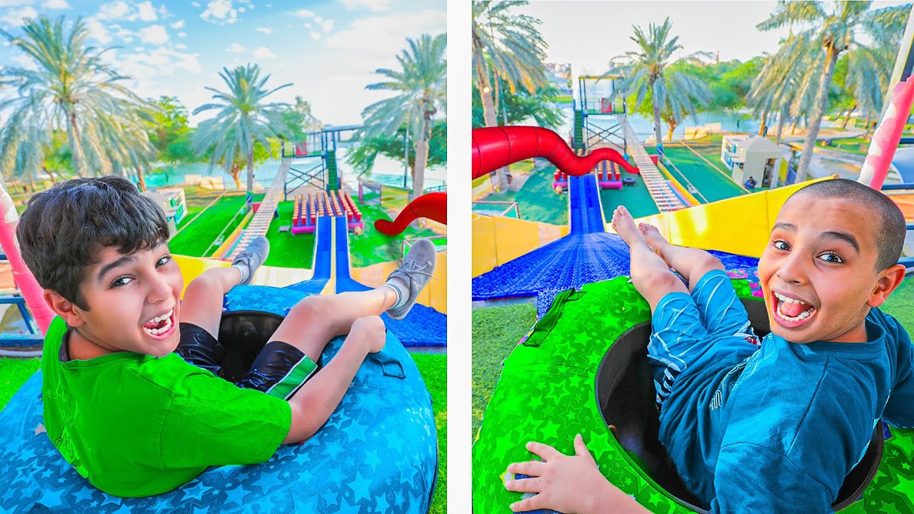 زياد والياس ب ملاهي اطول الزحاليق !