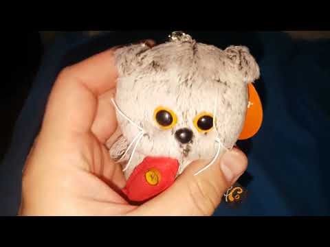 Брелок кот Басик с рыбкой