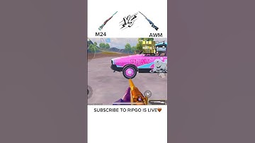 BGMI Gun M24 vs AWM DACIA TIER DAMAGE TEST #bgmi #bgmishorts #pubgmobile #pubg #shorts #shortsfeed