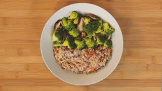 Ep 3 Broccoli & Mushroom Stir Fry with Tomato Brown Rice