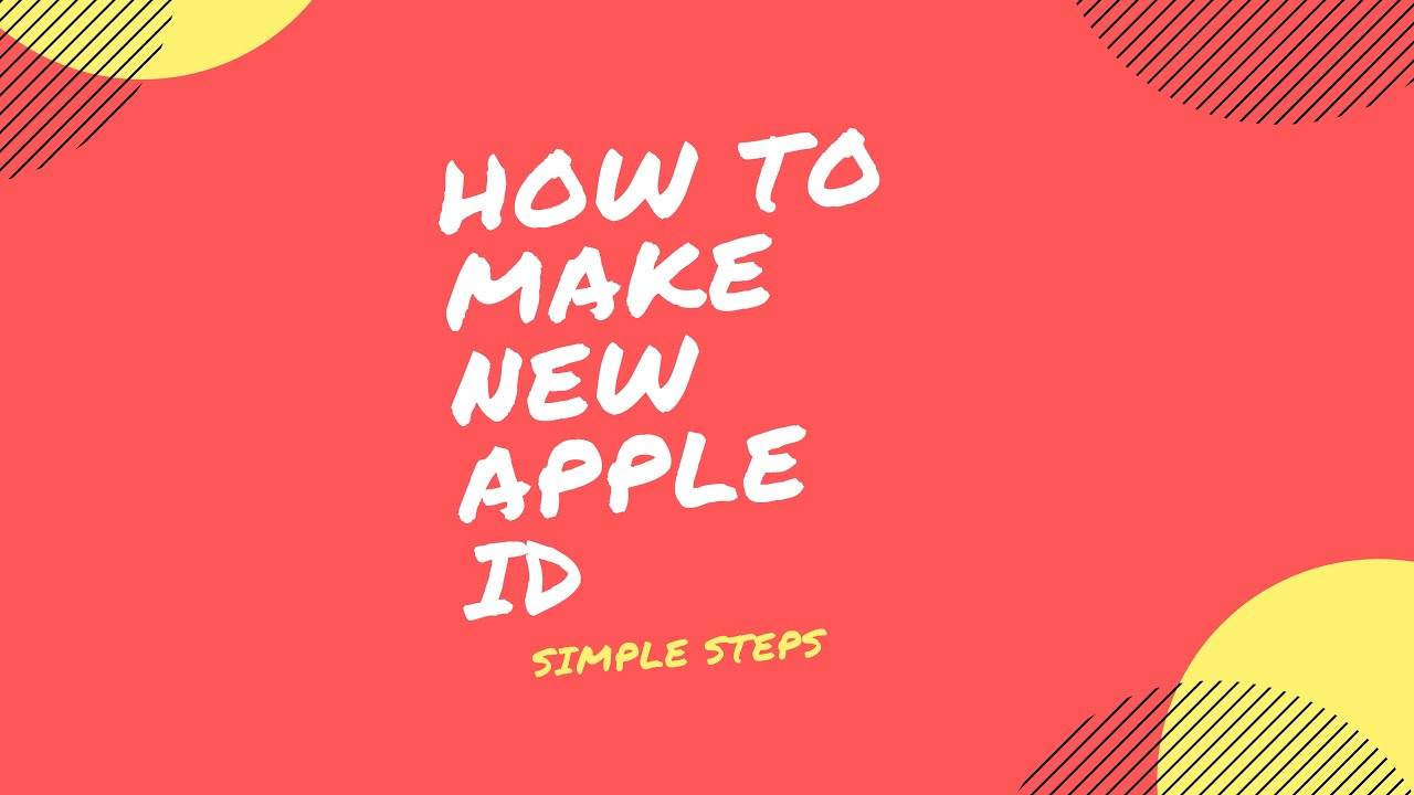 How to make new apple id youtube