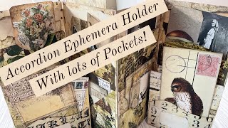 In The Forest  Accordion Ephemera Holder Folio with Lots of Pockets Tutorial