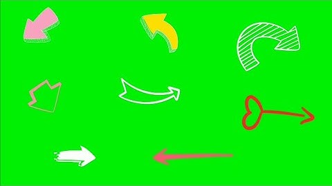 Top 12 Interesting Arrow Animation Green Screen HD Video || Chroma key arrows Animation