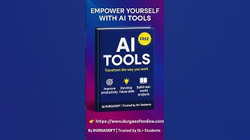 🔥 FREE Book on AI TOOLS | Boost Productivity & Build Future Skills | DURGASOFT