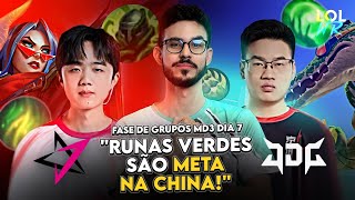 A PÁGINA DE RUNAS VERDE É BASTANTE USADA NA CHINA! JDG X JT - MD3 - FASE DE GRUPOS | LoL Wild Rift