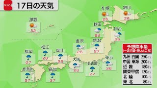 8月17日の天気