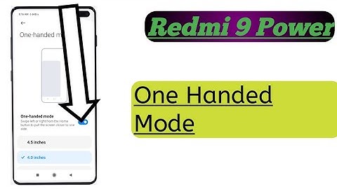 Redmi 9 Power || One Handed Mode How To Use 👍