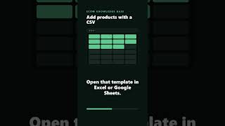 Add products with a CSV | Shopify tutorial #shorts