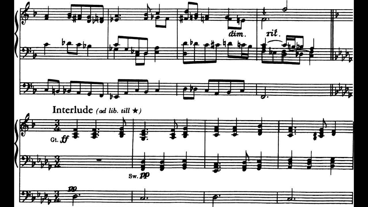 Charles Ives - Variations on 'America' for Organ (1891) [Score-Video]